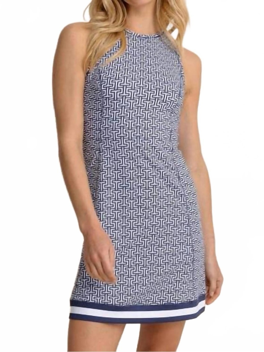 Southern Tide Lylee Geo Sleeveless Mini Dress
